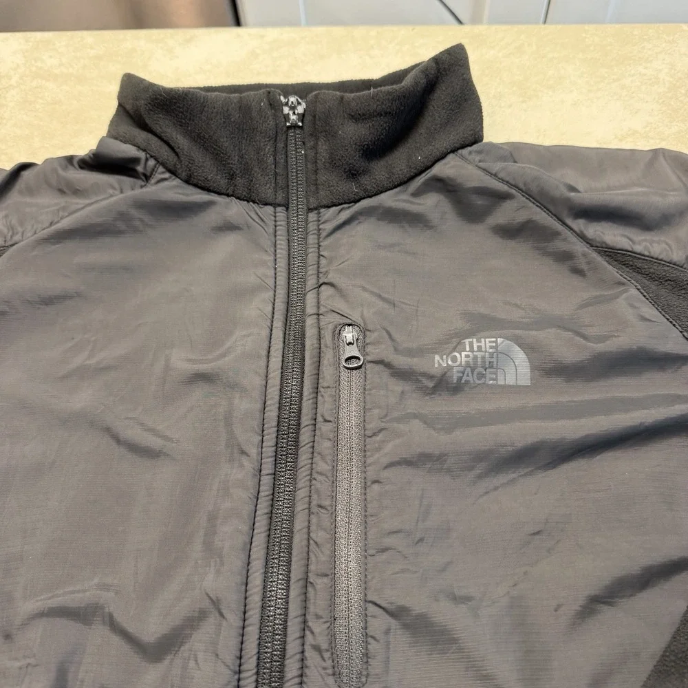 The North Face Cascade Polartec Fleece Jacket Mens L Black Full Zip Outdoor